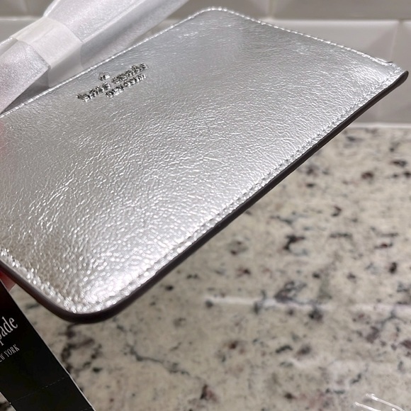 Kate Spade Metallic Leather Wristlet NWT - Picture 5 of 7